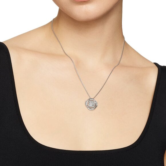 David Yurman Infinity Pendant Necklace with Diamonds - Picture 6 of 10